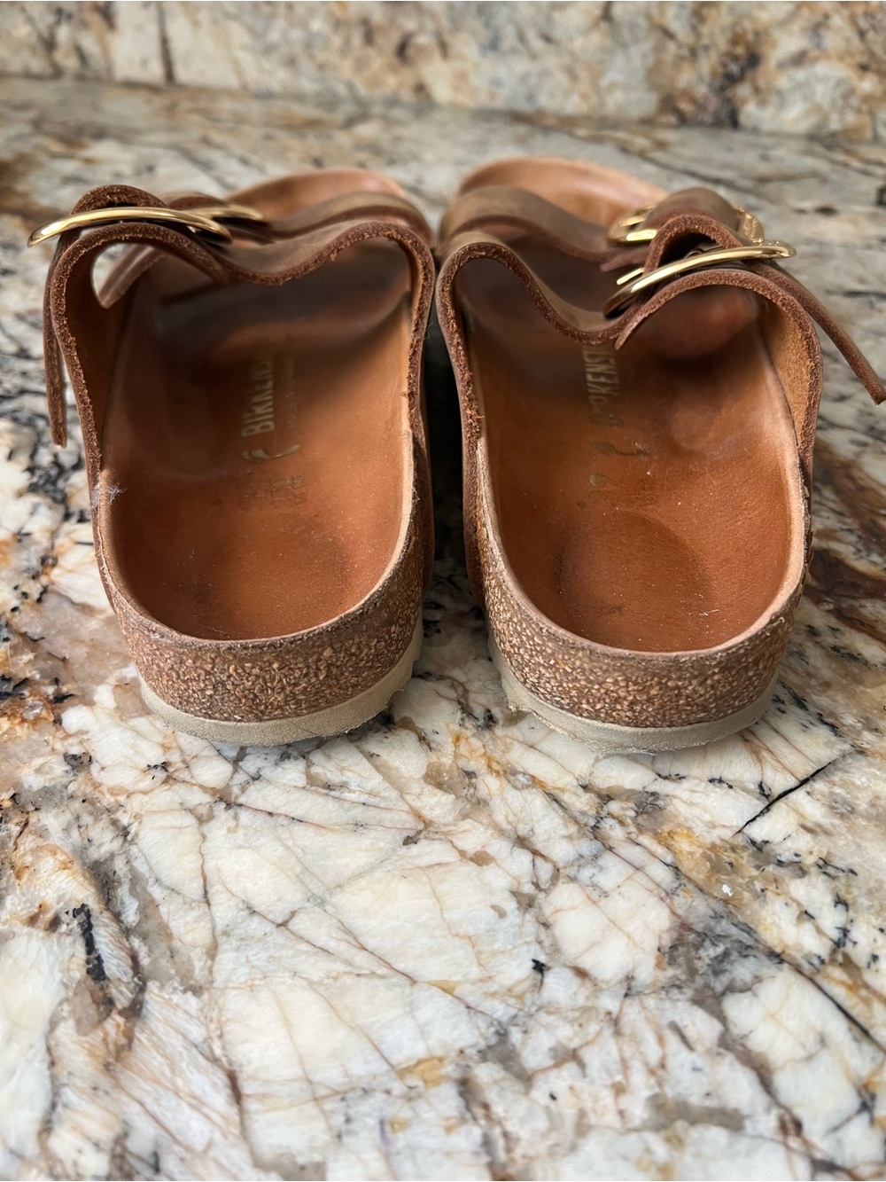 Birkenstock Arizona Big Buckle Sandal in Cognac Brown - Picture 5 of 5